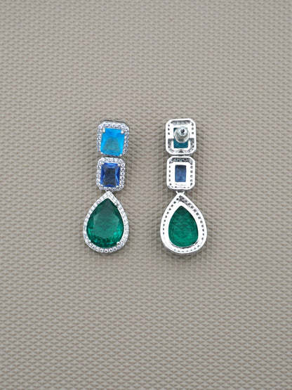 MULTICOLOR CLARKE ZIRCONIA EARRINGS