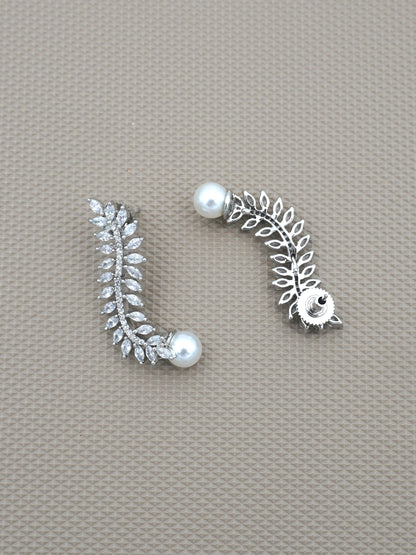 SILVER NOVA ZIRCONIA EARRINGS