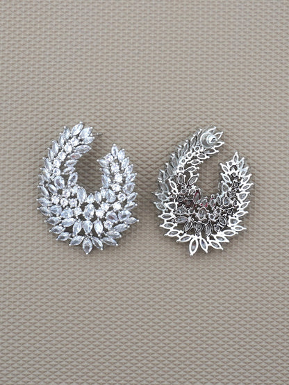 SILVER KIARA ZIRCONIA EARRINGS
