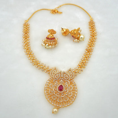 RUBY MADHURI NECKALCE SET
