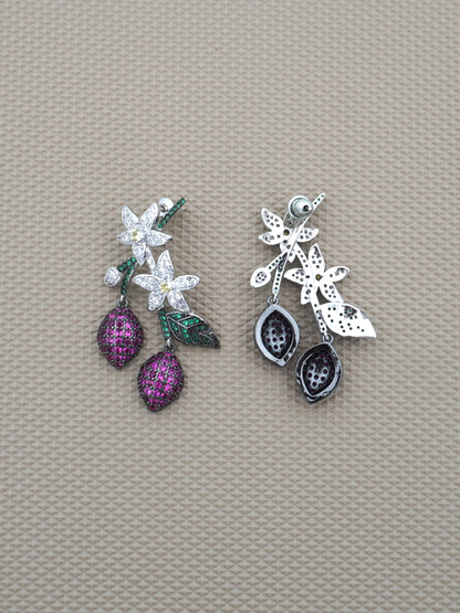 MULTICOLOR CARLA ZIRCONIA EARRINGS