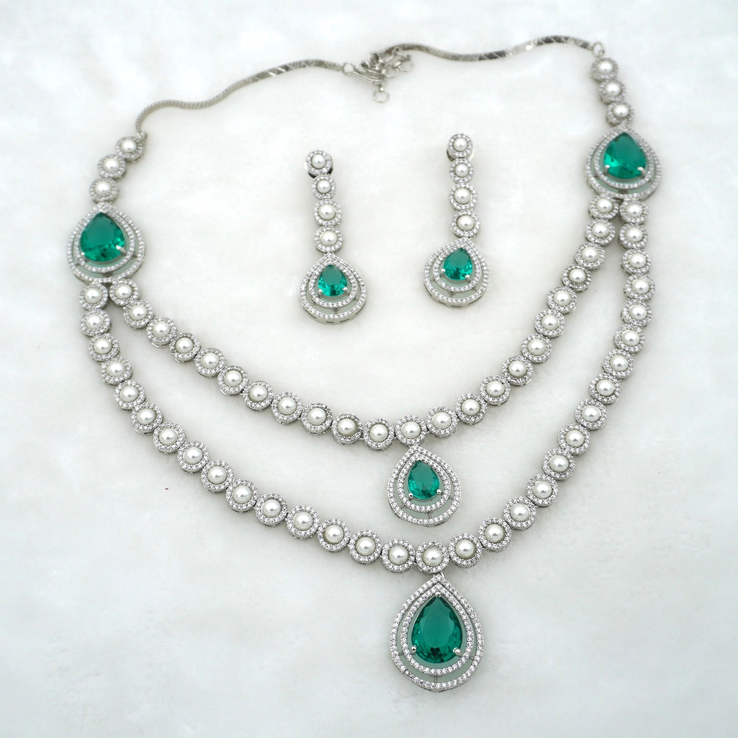 GREEN LUCIA ZIRCONIA SET