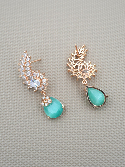 MINT LILA ZIRCONIA EARRINGS