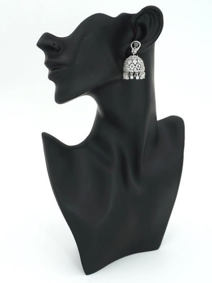 BLACK MAYA ZIRCONIA JHUMKIS