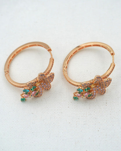 PINK ESTER ZIRCONIA EARRINGS