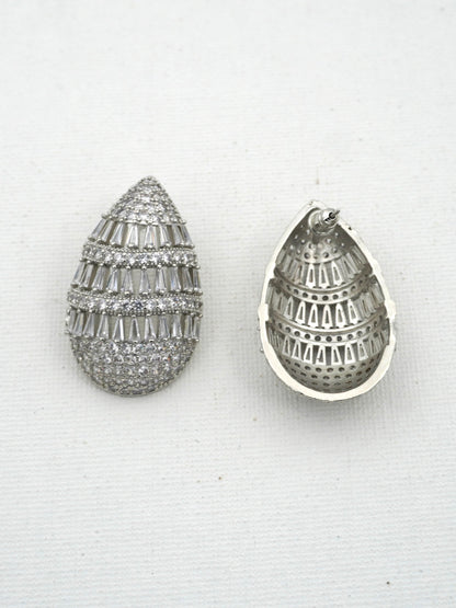 SILVER MILLIE ZIRCONIA EARRINGS