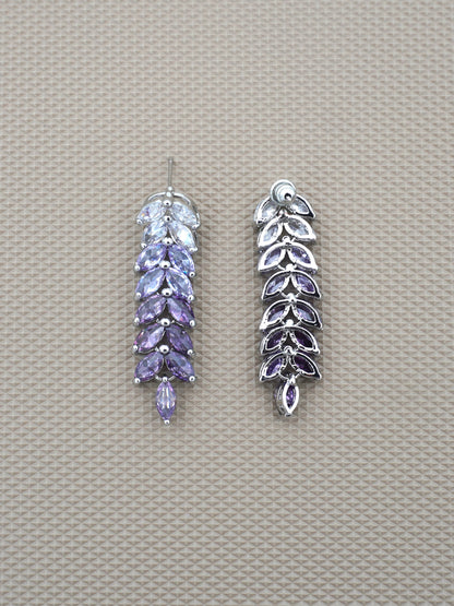 PURPLE KATIE ZIRCONIA EARRINGS