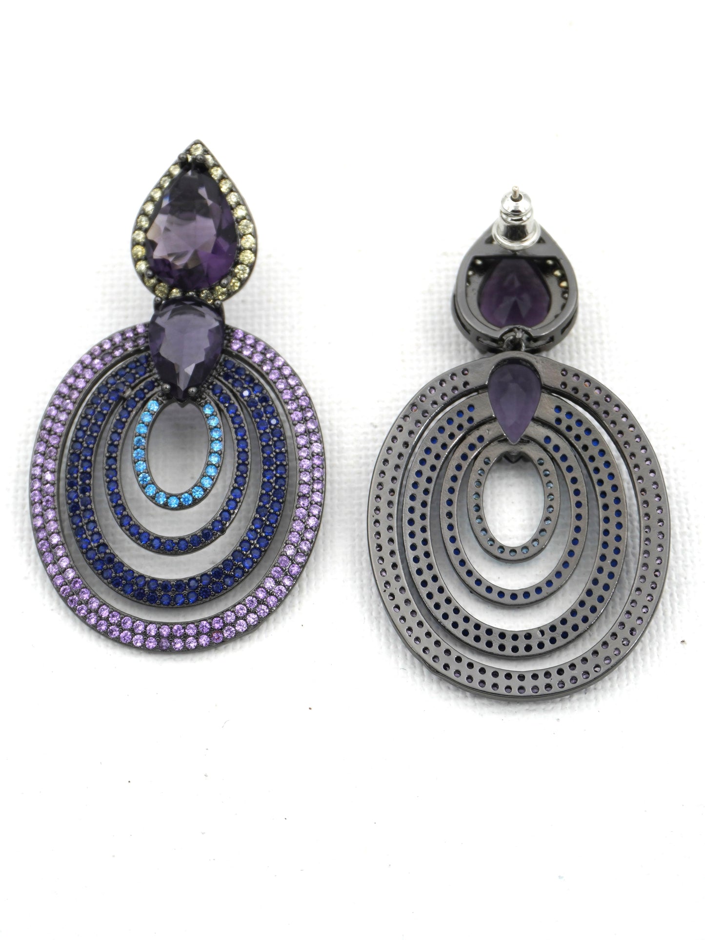 MULTICOLOR CLARA2 ZIRCONIA EARRINGS