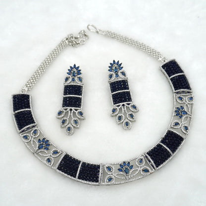 NAVY JOANNA NECKLACE SET