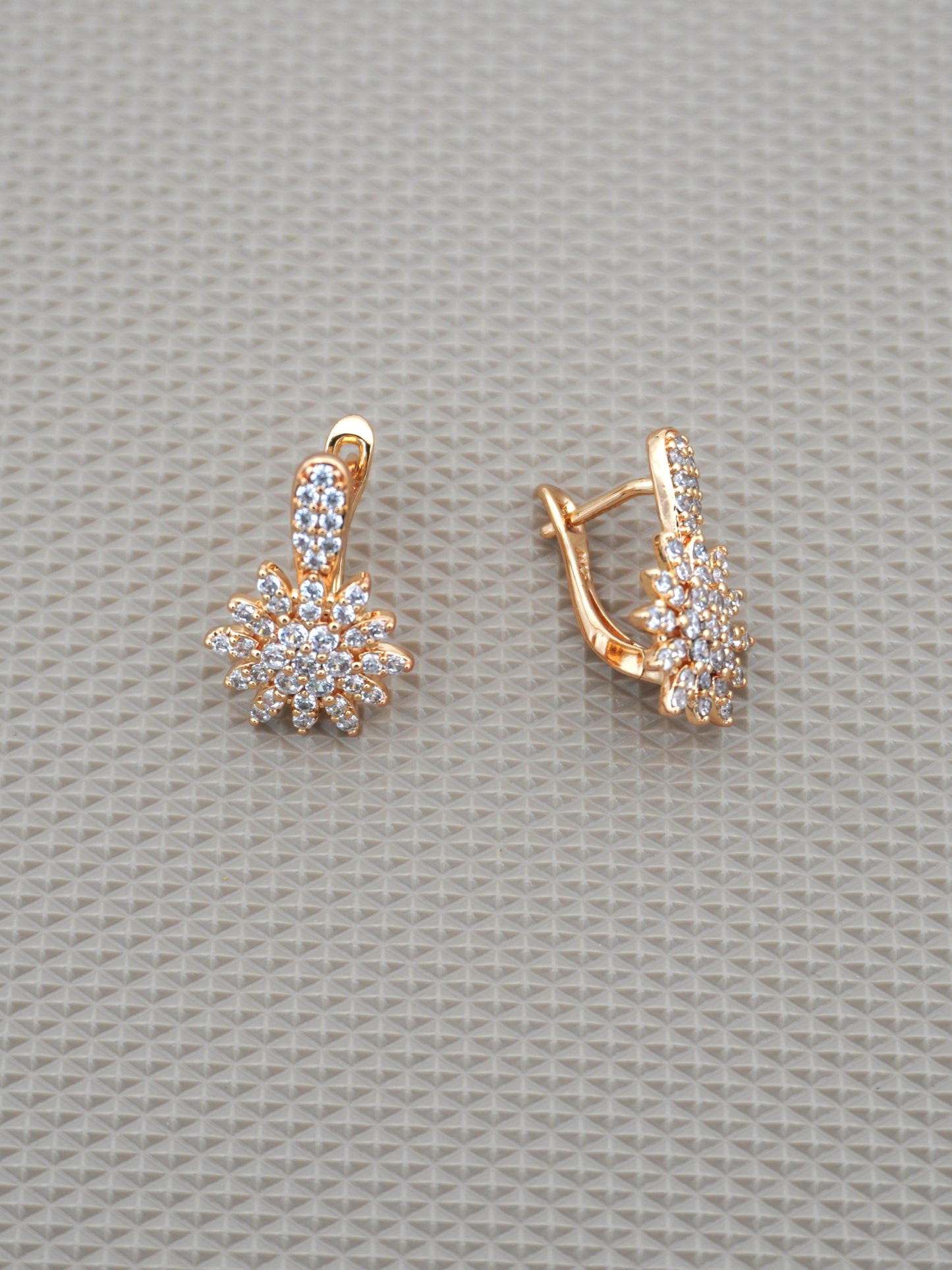 ROSE GOLD ANYLA ZIRCONIA STUDS