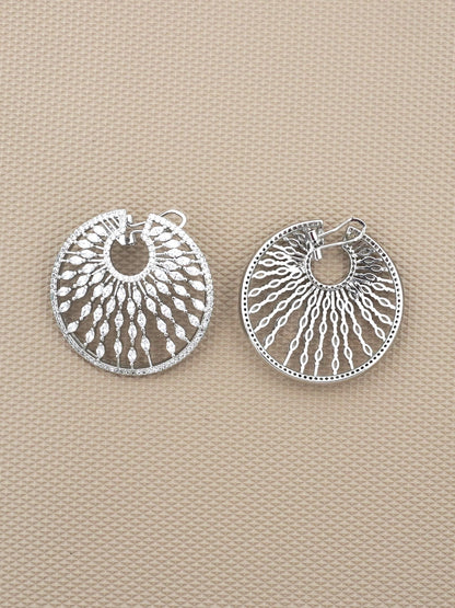 SILVER MABEL ZIRCONIA EARRINGS