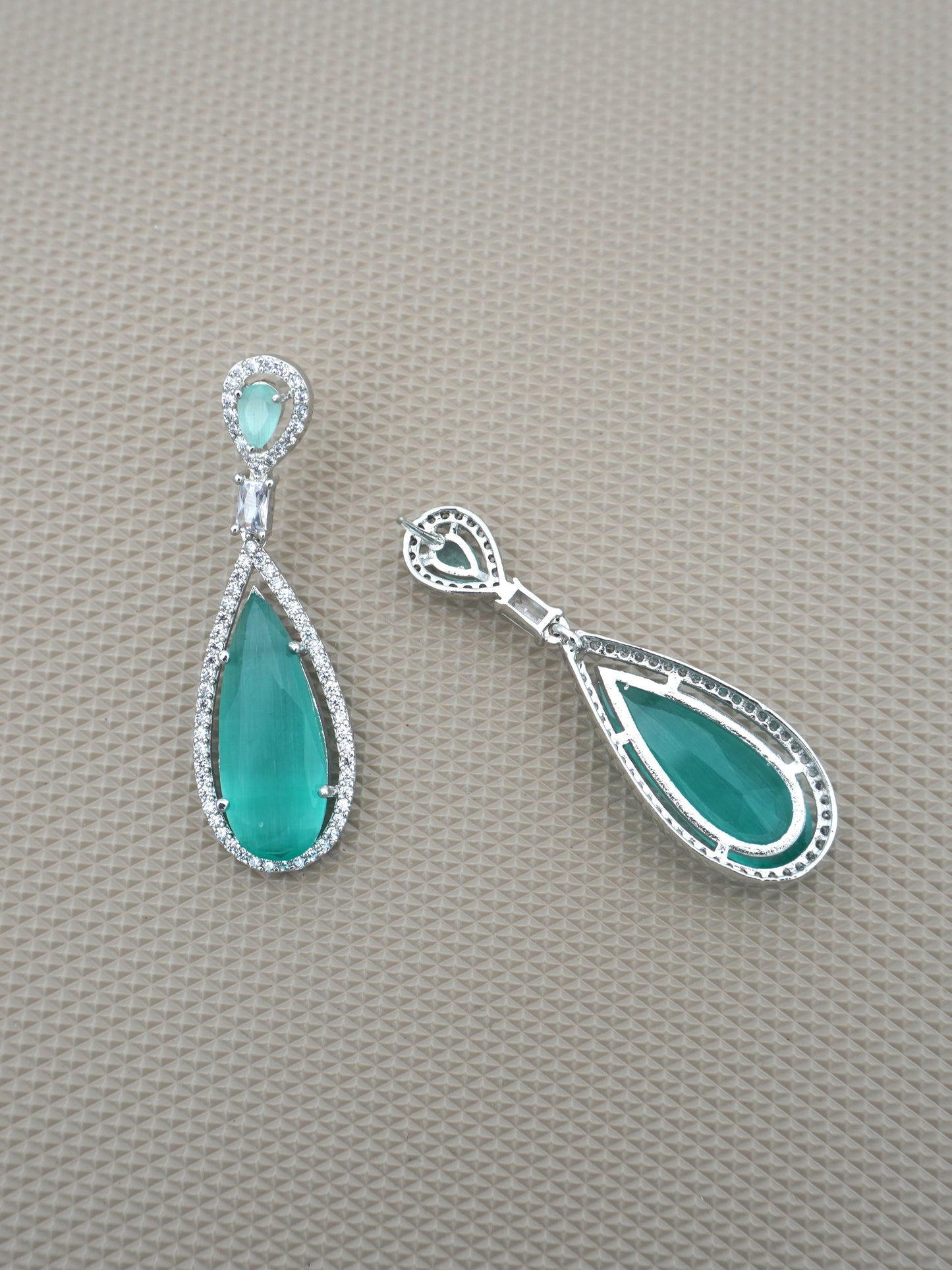 MINT ARIA ZIRCONIA EARRINGS