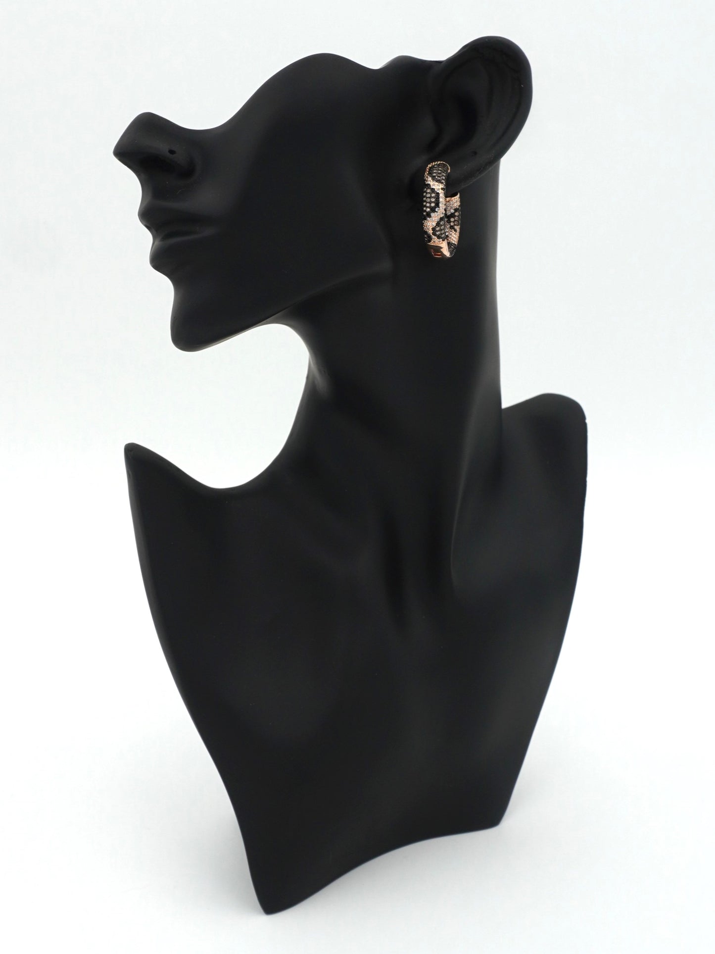 GOLD LEOPARD3 ZIRCONIA EARRINGS