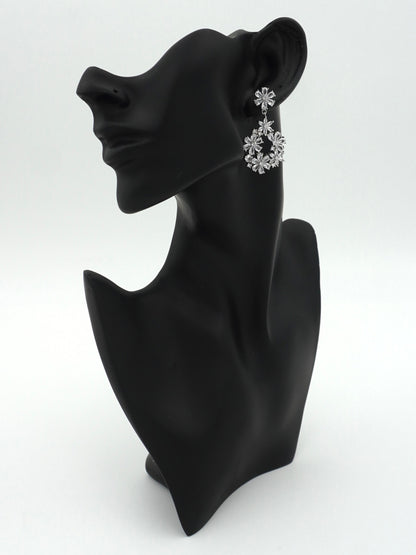 WHITE CHERIE ZIRCONIA EARRINGS