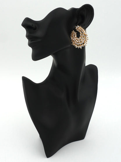 GOLD KIARA ZIRCONIA EARRINGS