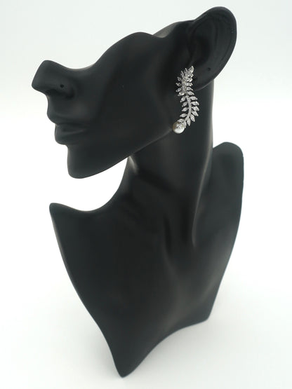 SILVER NOVA ZIRCONIA EARRINGS