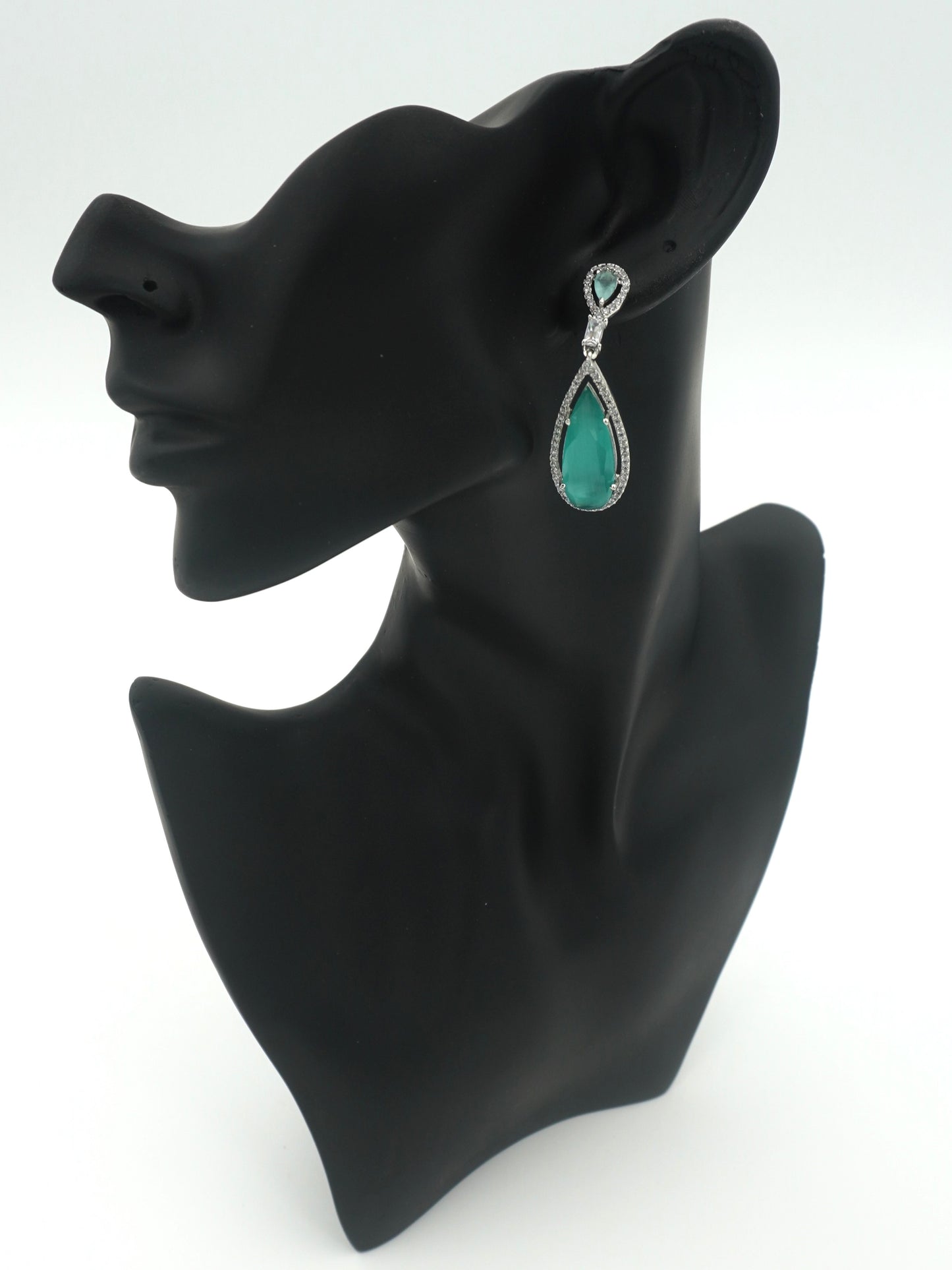 MINT ARIA ZIRCONIA EARRINGS