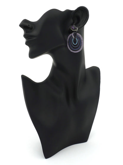 MULTICOLOR CLARA2 ZIRCONIA EARRINGS