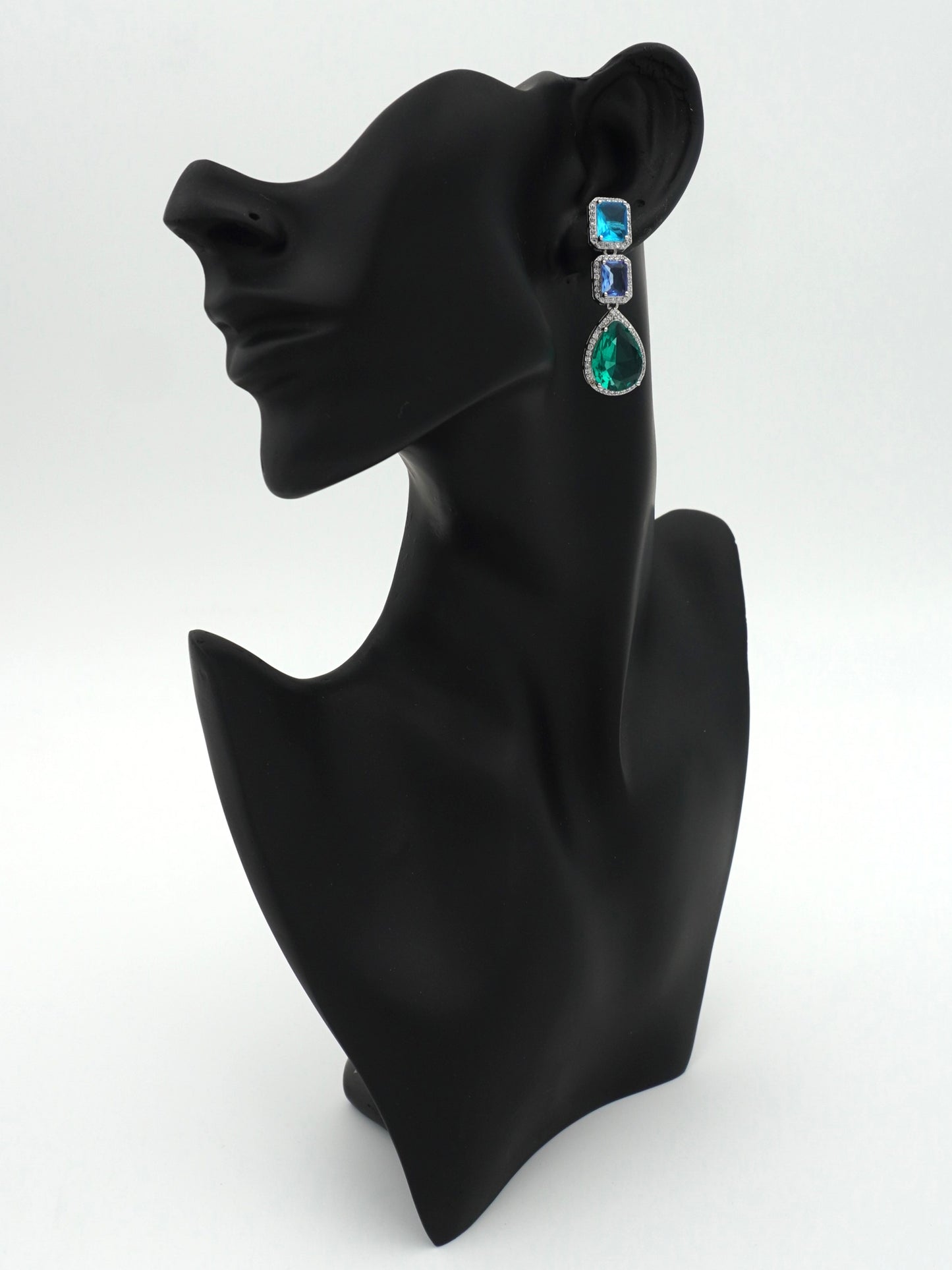 MULTICOLOR CLARKE ZIRCONIA EARRINGS