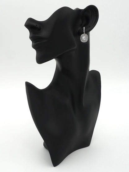 SILVER ARIELA ZIRCONIA EARRINGS