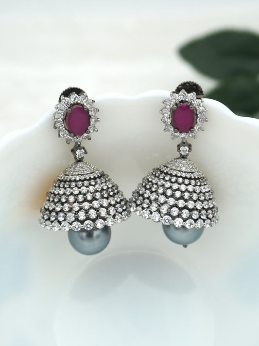 RUBY AVNI ZIRCONIA JHUMKIS