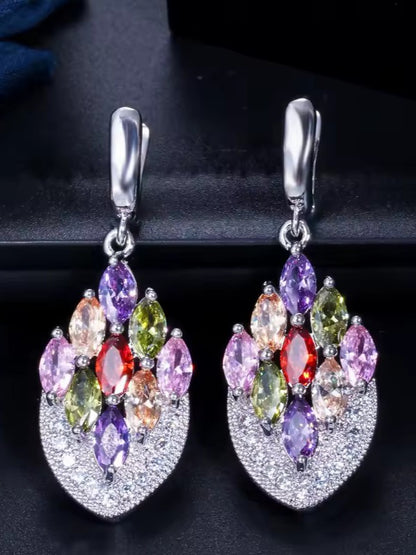 MULTICOLOR  ADINA ZIRCONIA EARRINGS