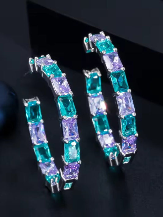 MULTICOLOR FARAH ZIRCONIA EARRINGS