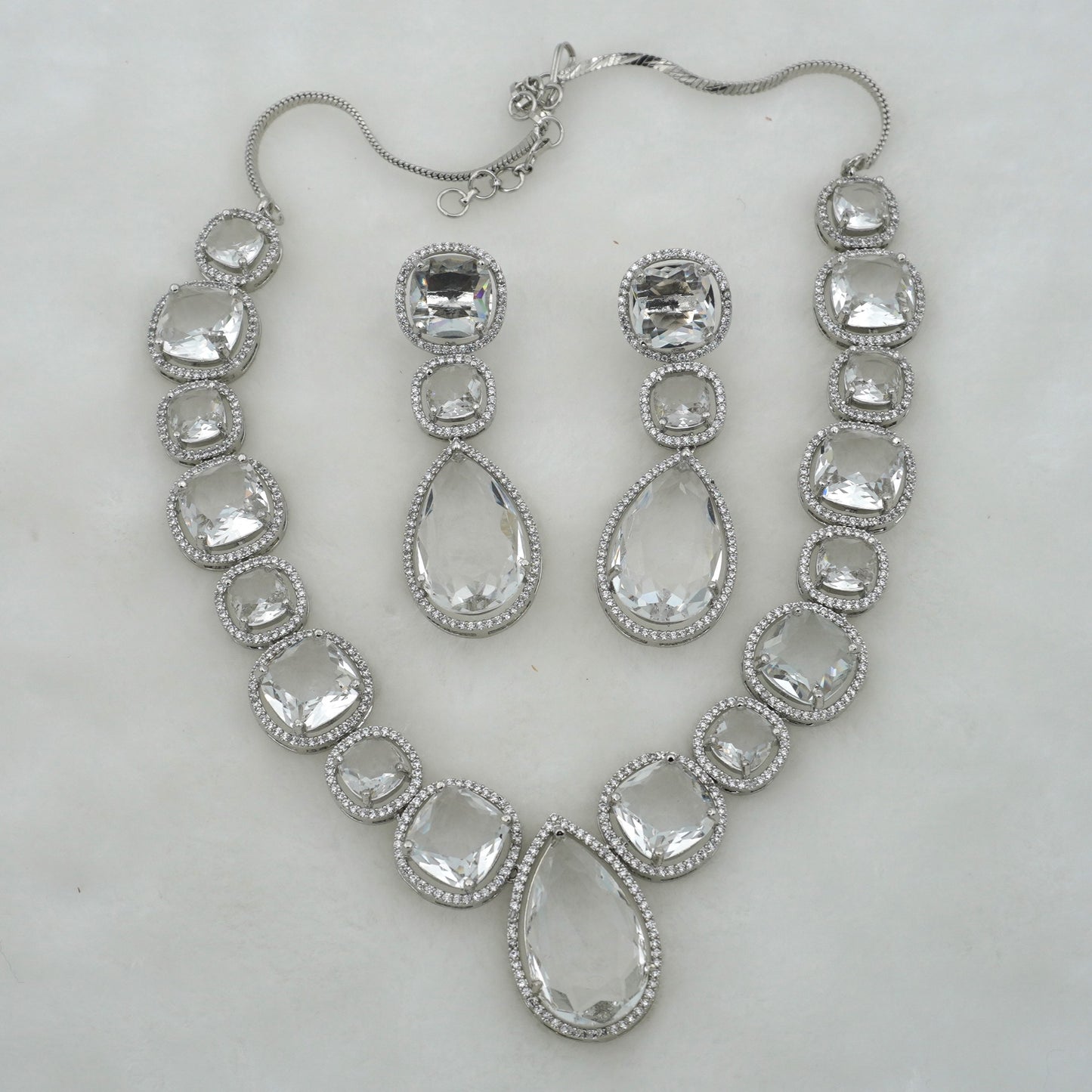 SILVER OCEANA NECKLACE SET