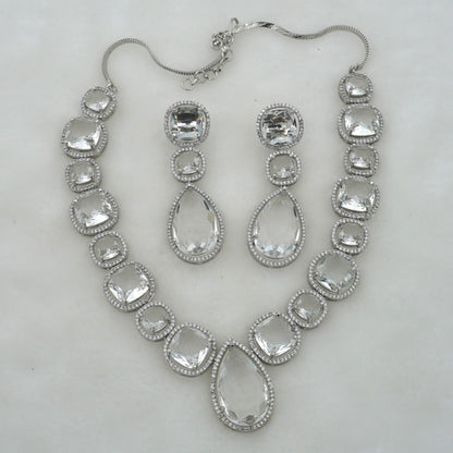 SILVER OCEANA NECKLACE SET