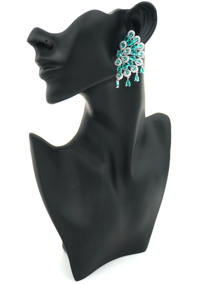 GREEN GRETA IVY ZIRCONIA EARRINGS