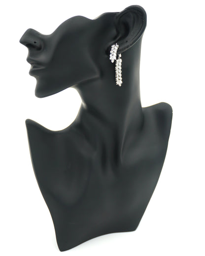 WHITE ARIANA ZIRCONIA EARRINGS