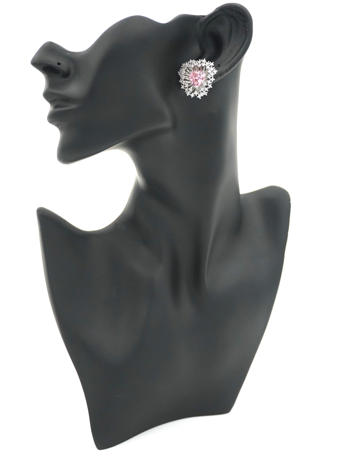 PINK AKSANA ZIRCONIA STUDS