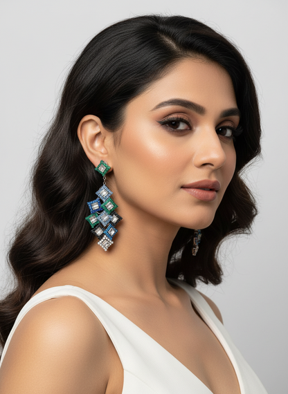 MULTICOLOR BLAIR ZIRCONIA EARRINGS