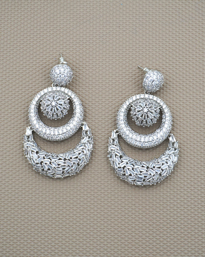 WHITE ANAYAH ZIRCONIA EARRINGS