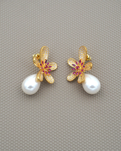 MULTICOLOR ANGELY ZIRCONIA EARRINGS