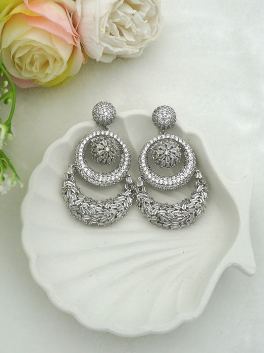 WHITE ANAYAH ZIRCONIA EARRINGS