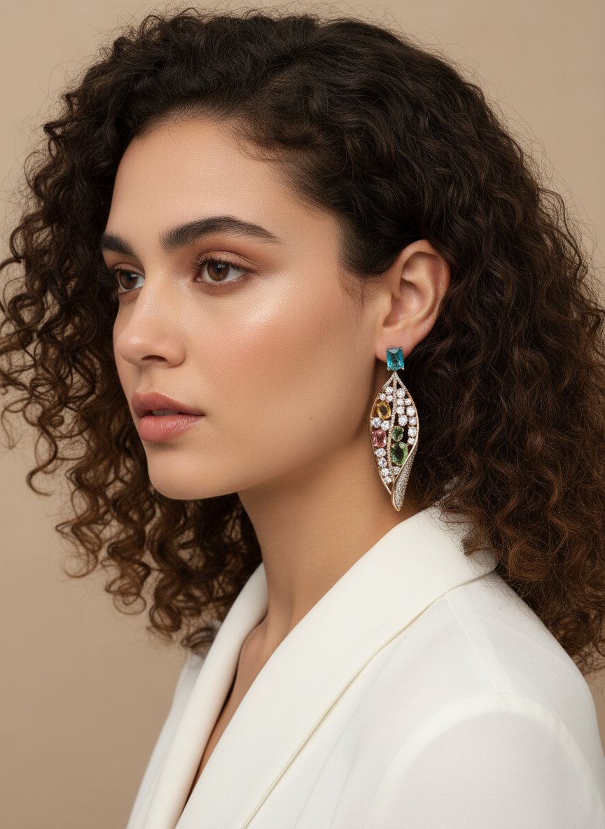 MULTICOLOR BELLONA ZIRCONIA EARRINGS