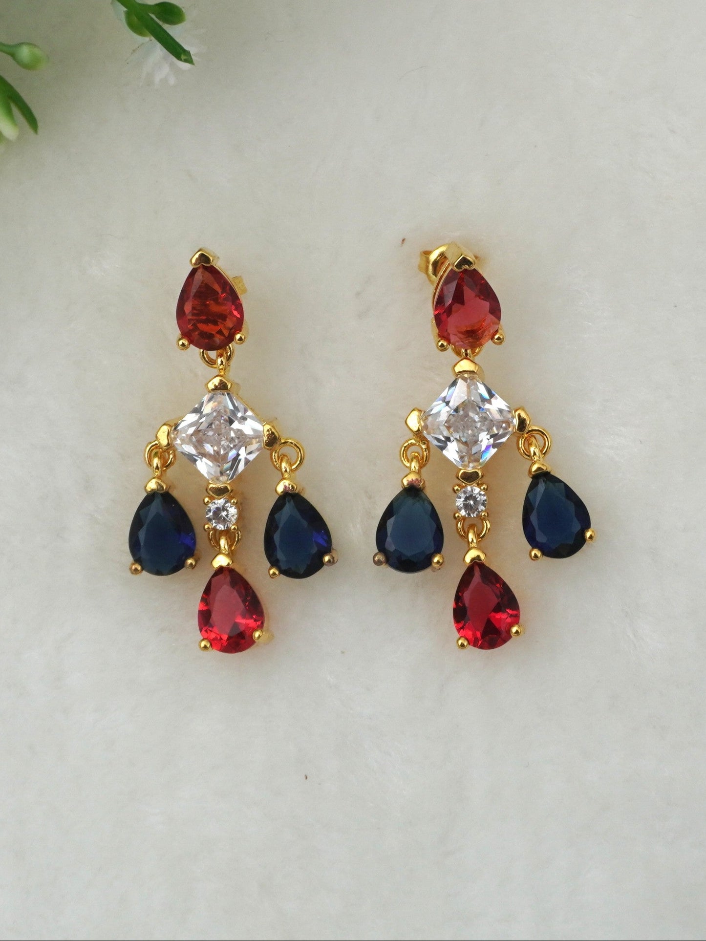 MULTICOLOR LUCA ZIRCONIA EARRINGS
