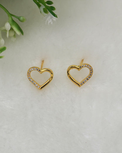 GOLD VALORA ZIRCONIA STUDS