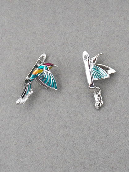 MULTICOLOUR COLIBRI ZIRCONIA EARRINGS