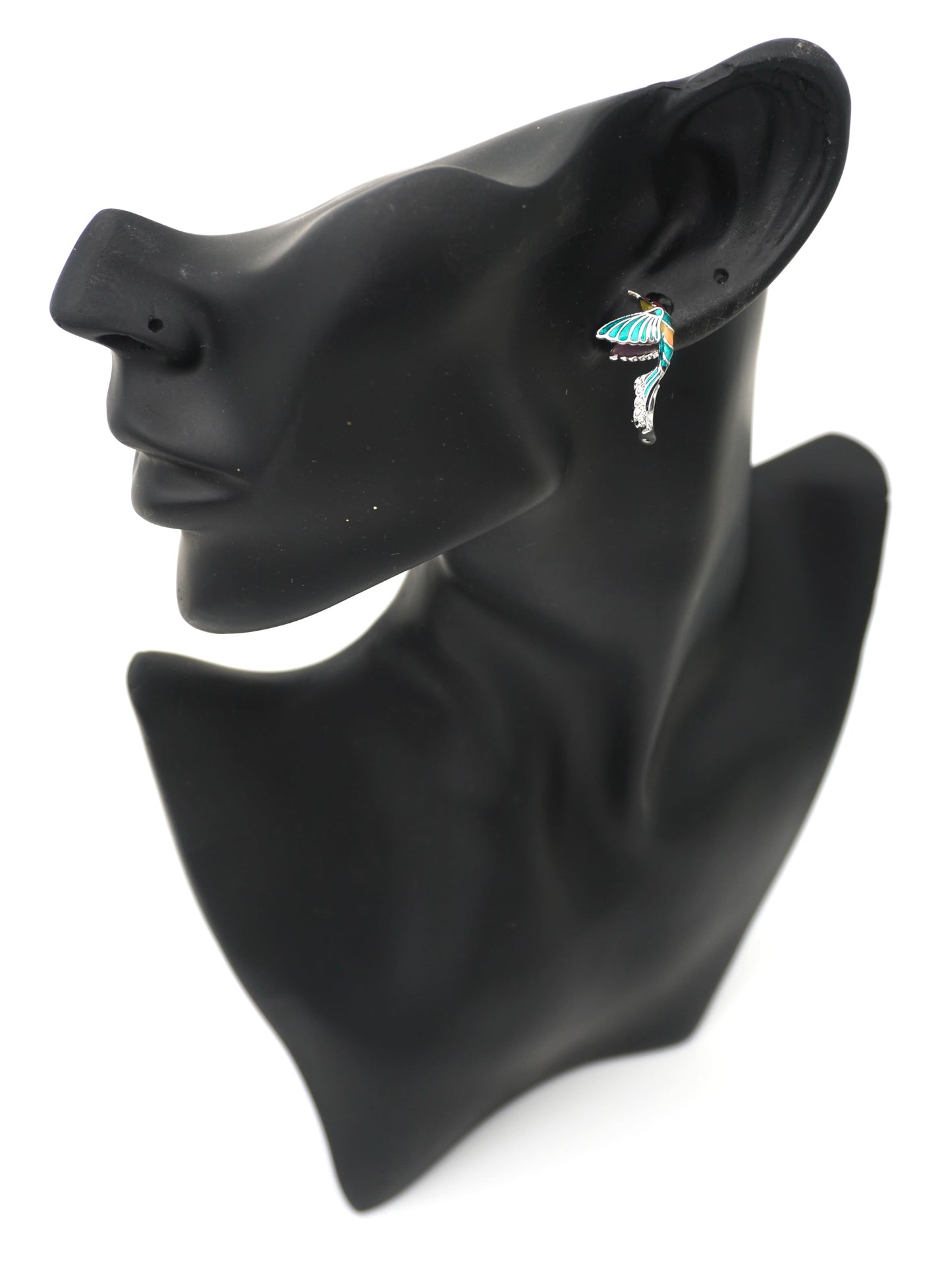 MULTICOLOUR COLIBRI ZIRCONIA EARRINGS