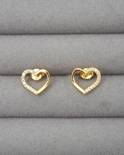 GOLD VALORA ZIRCONIA STUDS