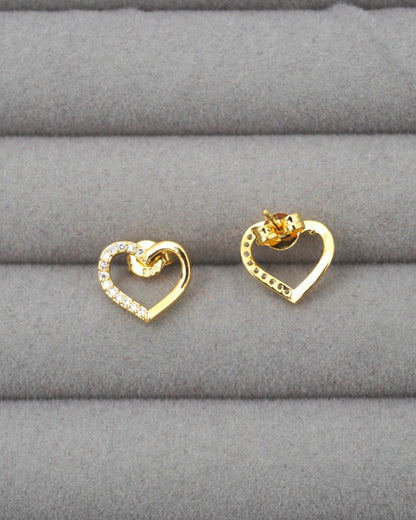 GOLD VALORA ZIRCONIA STUDS