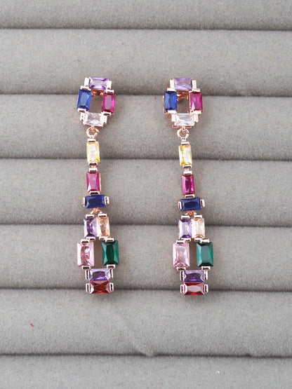 MULTICOLOUR NATALIA ZIRCONIA EARRINGS