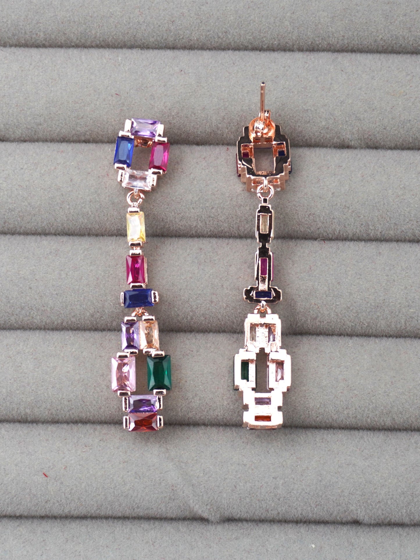 MULTICOLOUR NATALIA ZIRCONIA EARRINGS