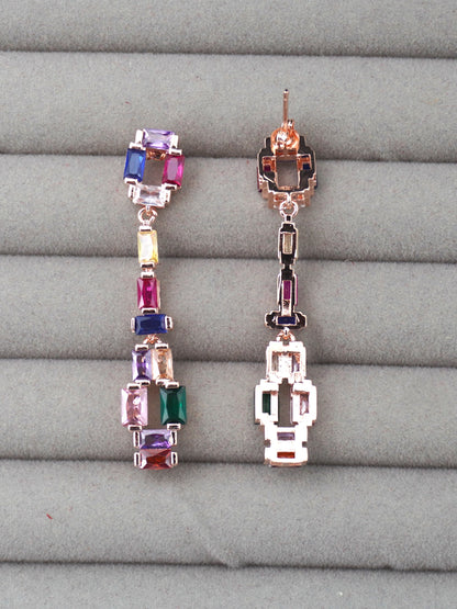 MULTICOLOUR NATALIA ZIRCONIA EARRINGS