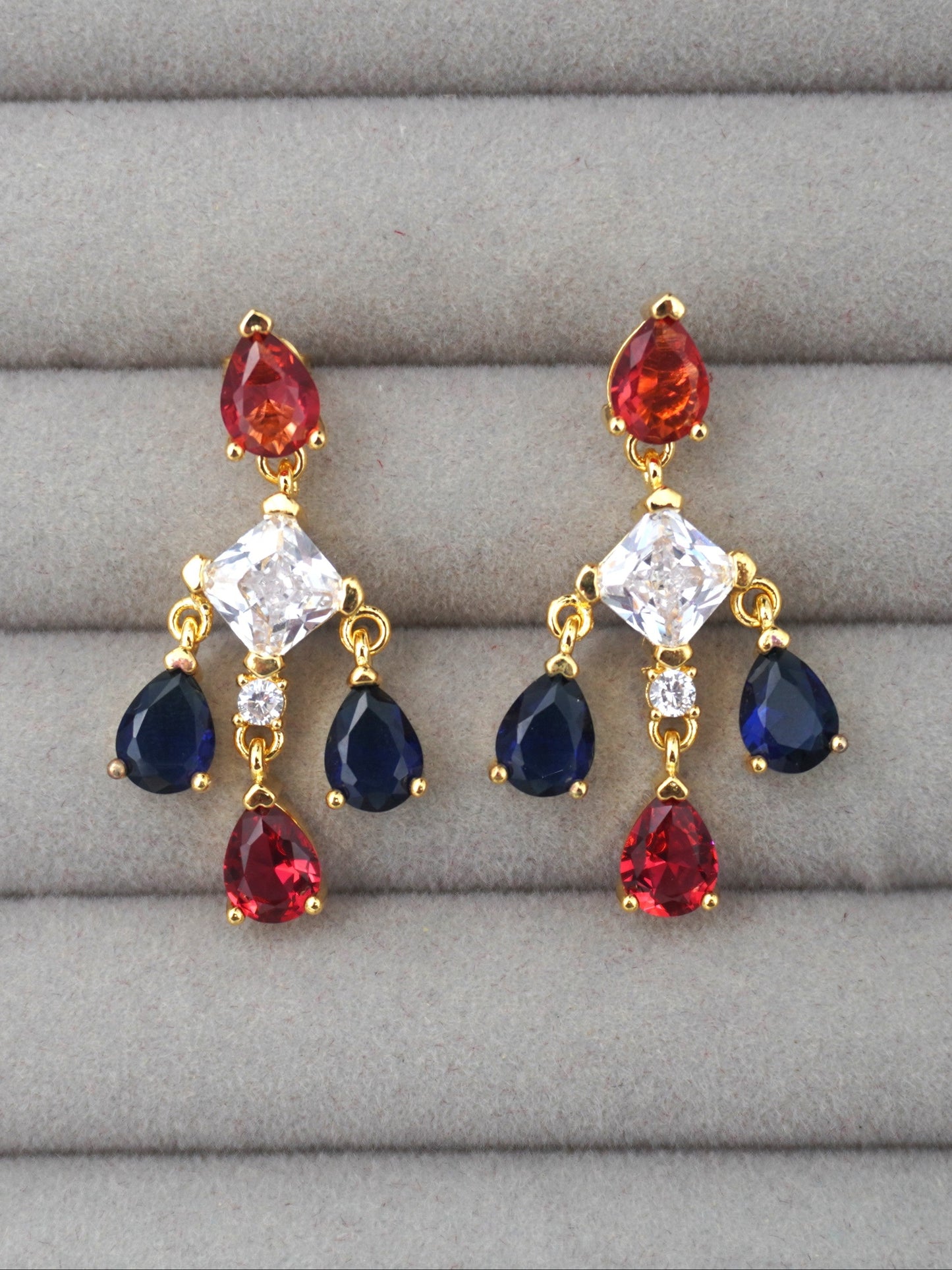 MULTICOLOR LUCA ZIRCONIA EARRINGS