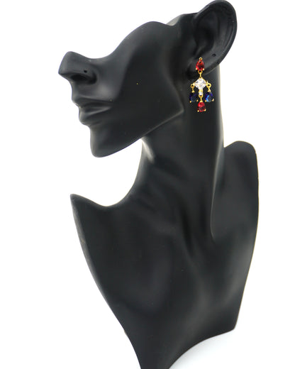 MULTICOLOR LUCA ZIRCONIA EARRINGS
