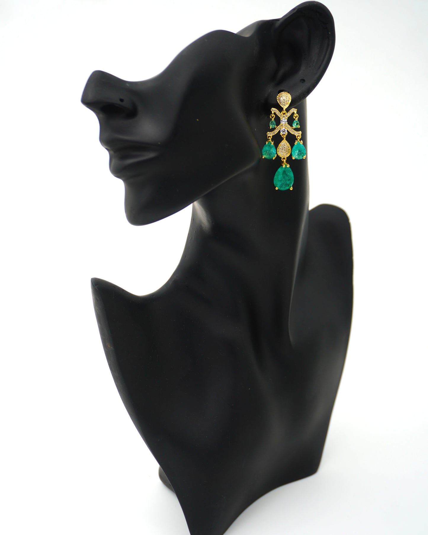TURQUOISE HAILEY ZIRCONIA EARRINGS