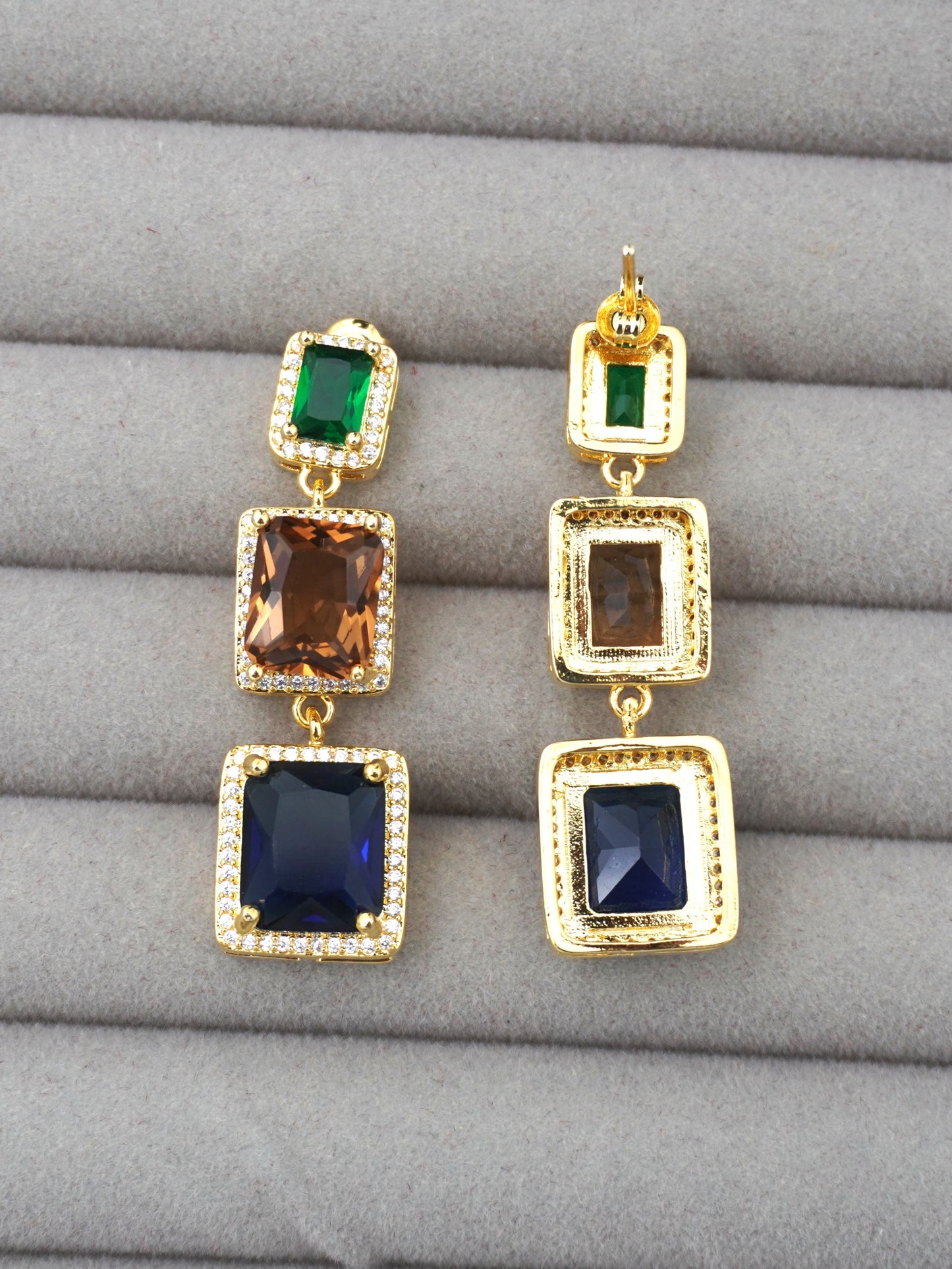 MULTICOLOUR WILLA ZIRCONIA EARRINGS